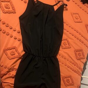 Black Sleeveless Romper